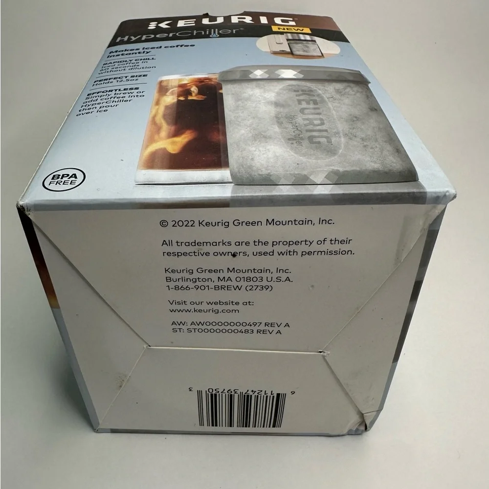 Keurig Hyperchiller‎ Beverage Cooler Makes Iced Coffee Instantly NIB